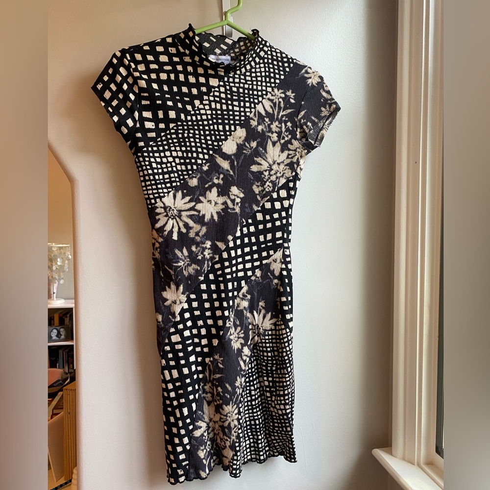 Black and white patterned Urban Outfitters dress